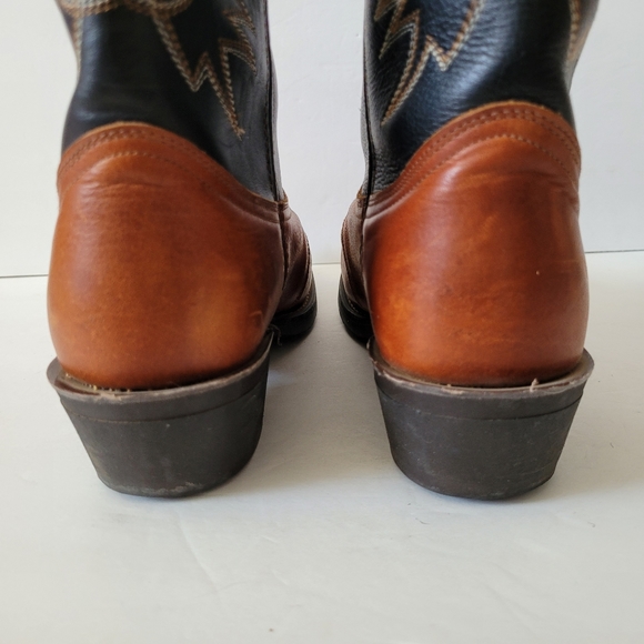 Quality Leather Oil & Chemical Resistant Work Western Cowboy Boots Size 10M - Picture 6 of 9
